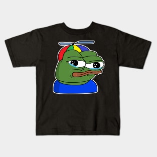 Propeller Pepe - White Outline Kids T-Shirt